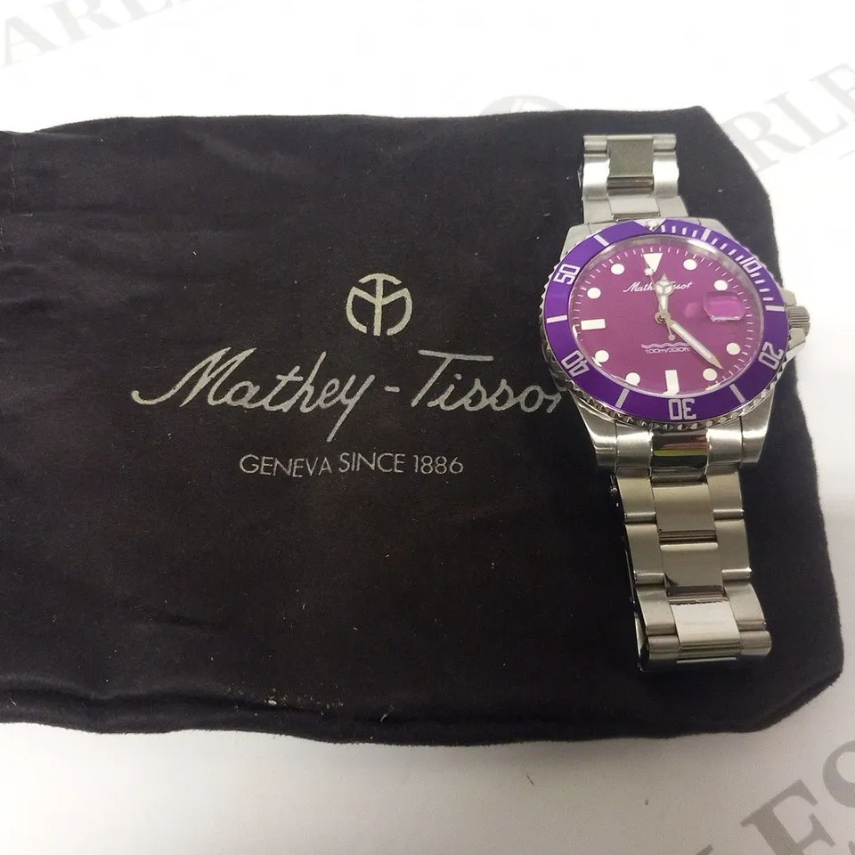 MATHEY-TISSOT H908A STAINLESS STEEL SWISS MADE WRIST WATCH