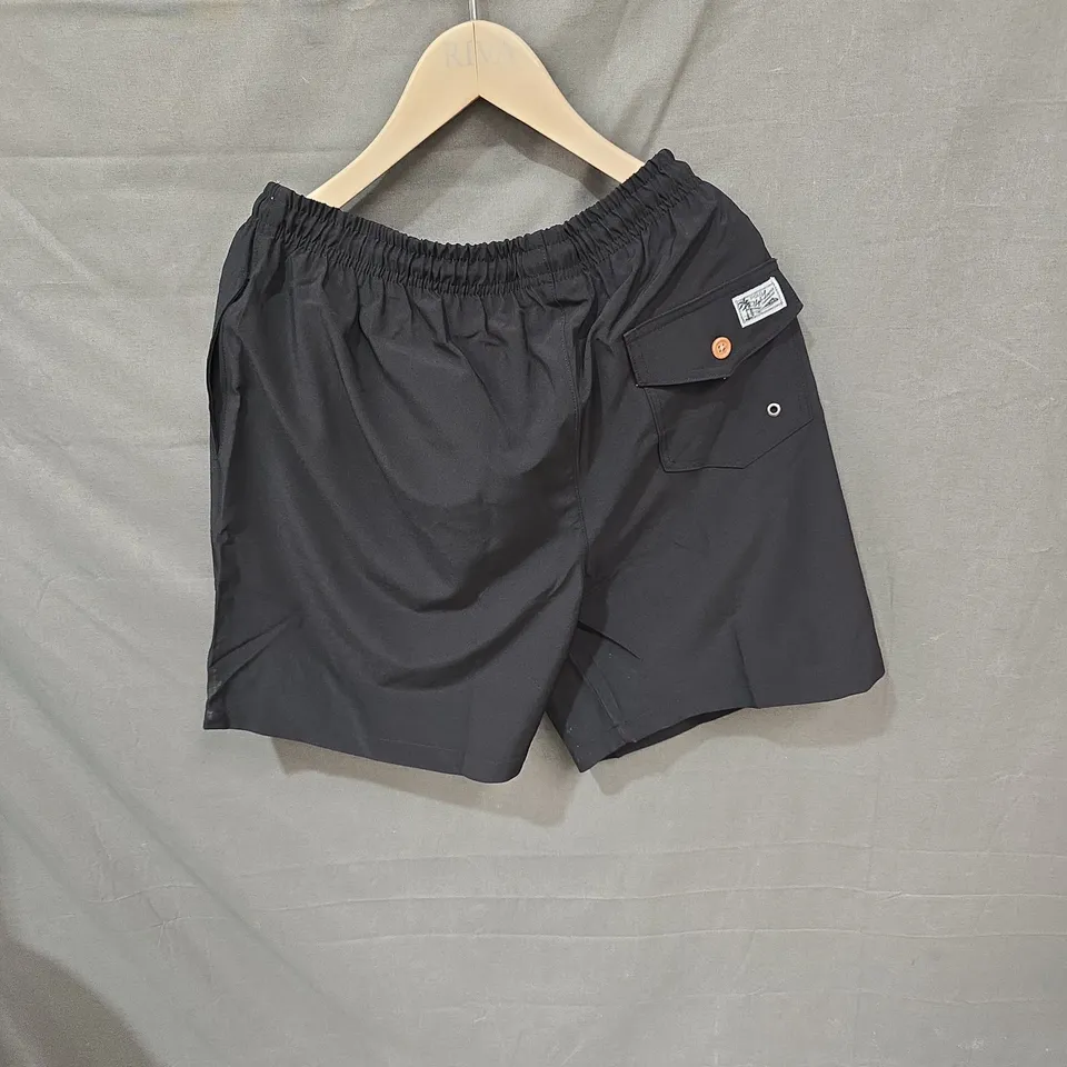 RALPH LAUREN POLO BLACK SWIM SHORTS – MEN'S XXL (UK 44)
