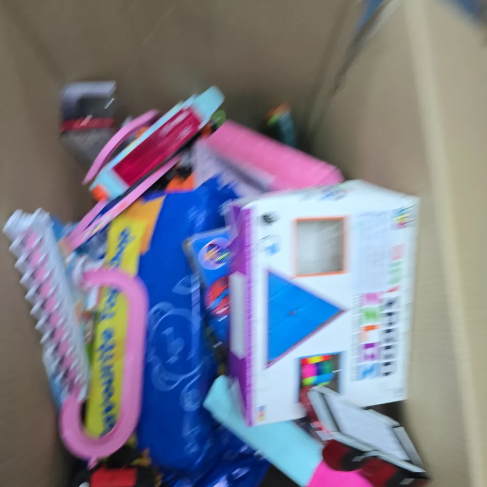 LARGE BOX OF APPROX 14 ASSORTED TOYS AND GAMES