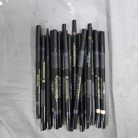LOT OF APPROXIMATELY 20 ASSORTED LAURA GELLER EYELINER/LIP COLOUR 