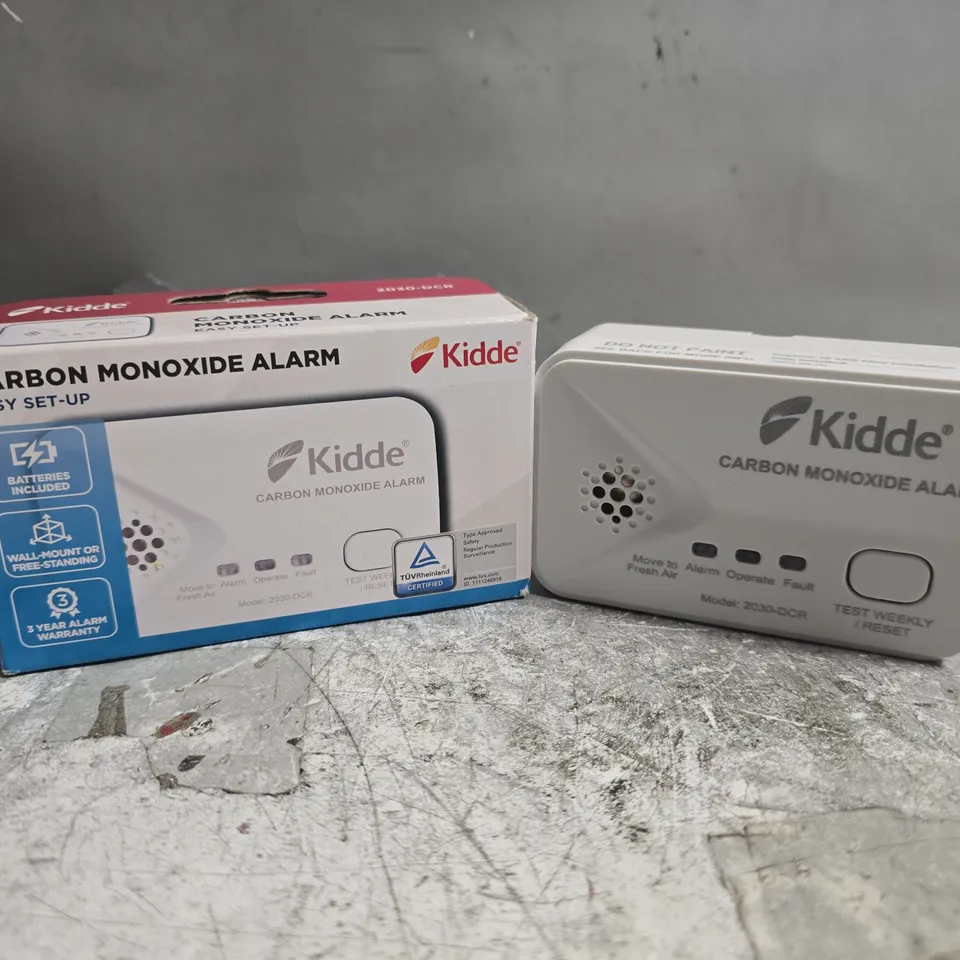 BOXED KIDDE CARBON MONOXIDE ALARM