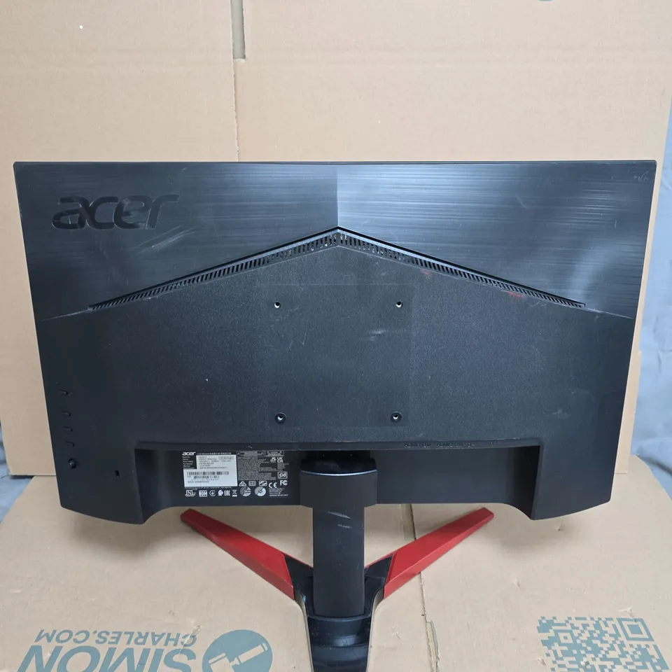 ACER KG241Y LCD MONITOR WITH RED V-SHAPED STAND