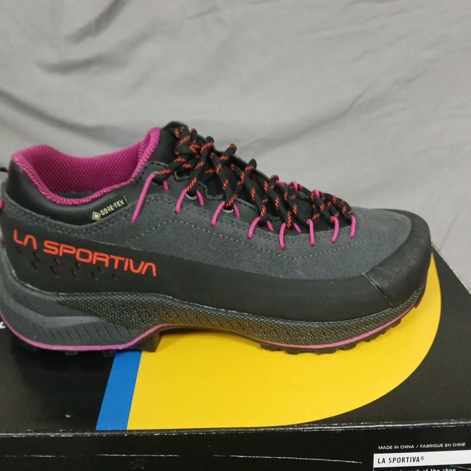 BOXED LA SPORTIVA TX4 EVO GTX WOMEN’S APPROACH SHOES – UK 4, GREY/BLACK WITH PINK ACCENTS