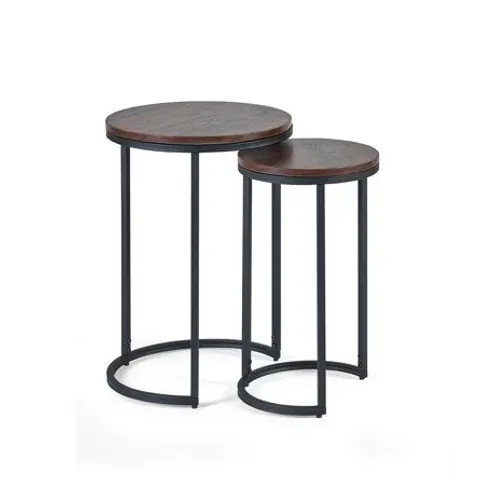 BOXED TRIBECA ROUND NESTING SIDE TABLES