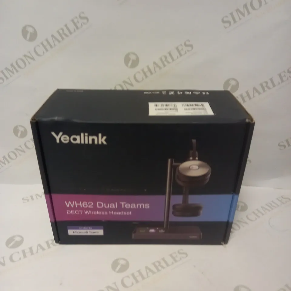 SEALED YEALINK WH62 DUAL TEAMS WIRELESS HEADSET 