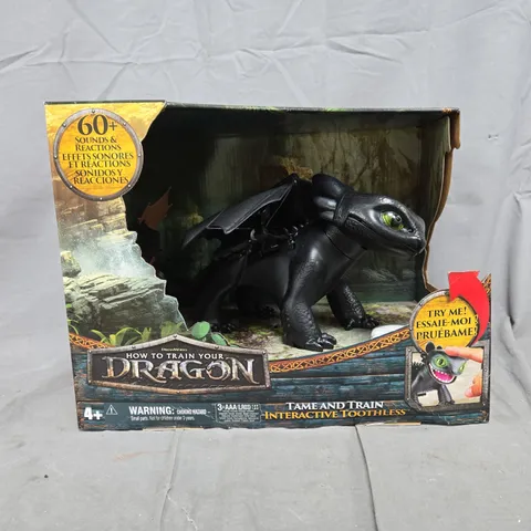 HOW TO TRAIN YOUR DRAGON TAME AND TRAIN INTERACTIVE TOOTHLESS