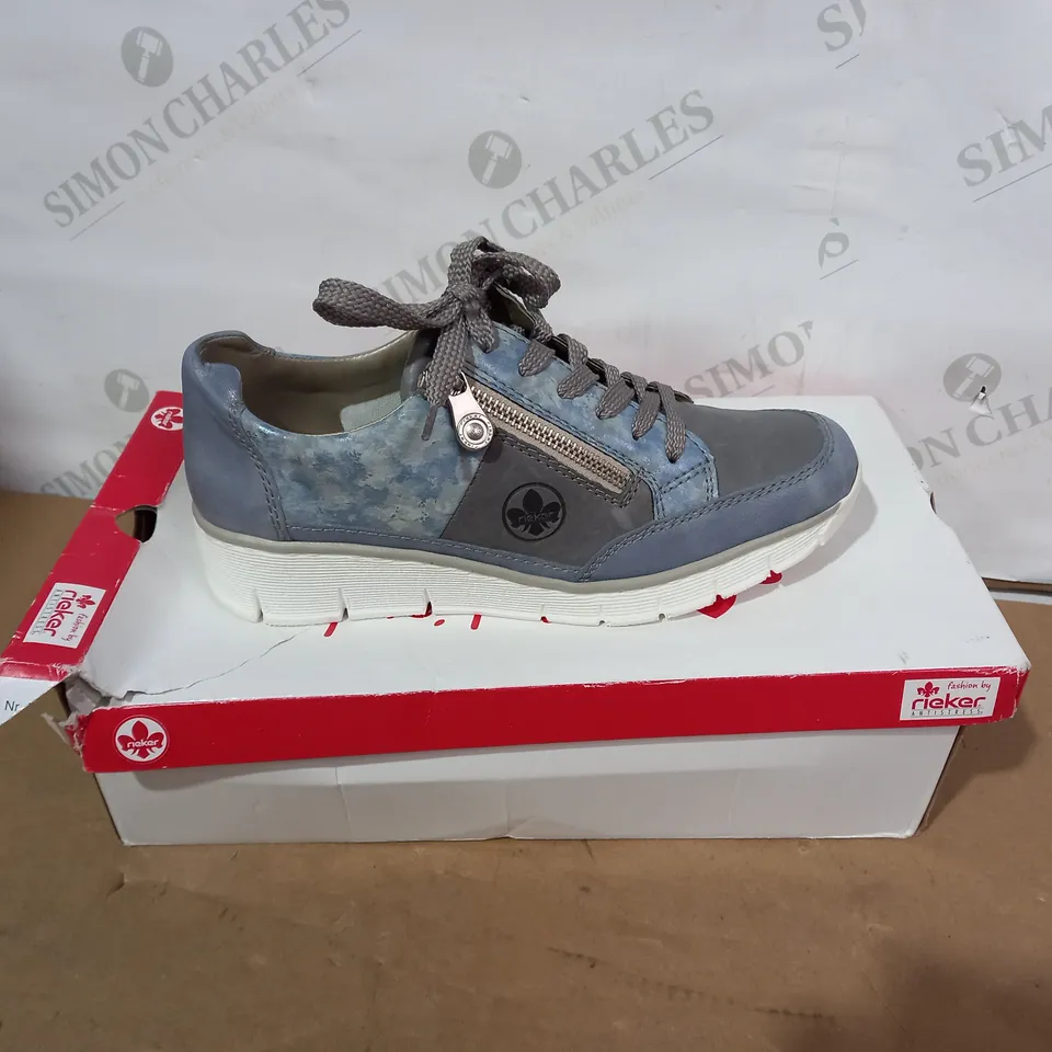 BOXED PAIR OF RIEKER SHOES - SIZE 38