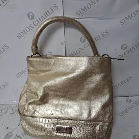 JM BY JULIEN MACDONALD CROC HANDBAG GOLD
