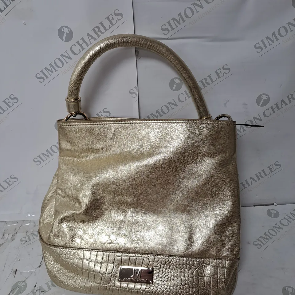 JM BY JULIEN MACDONALD CROC HANDBAG GOLD