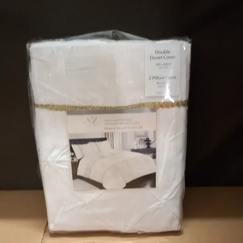 NIGHT ZONE PINTUCK LACED DUVET SET - DOUBLE