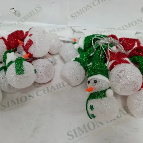 OUTLET HOME REFLECTIONS SET OF 2 SNOWMEN LIGHT STRAND