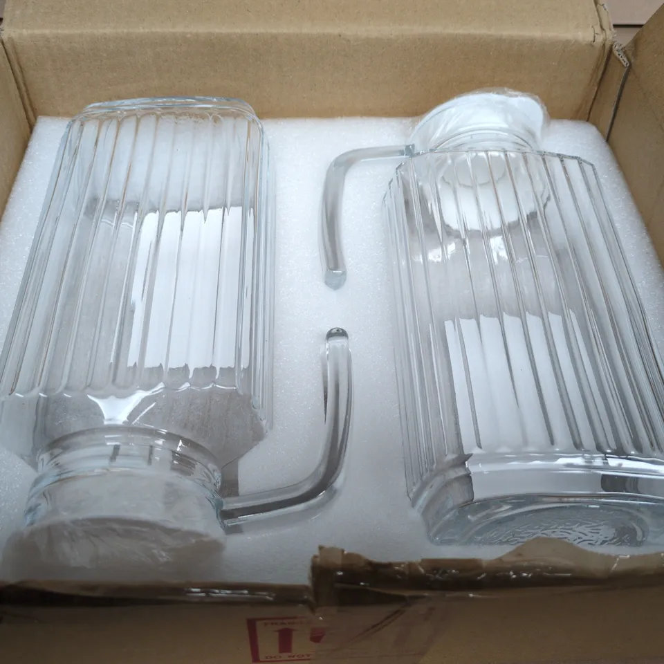 SET OF 2 GLASS DELI GLASSES
