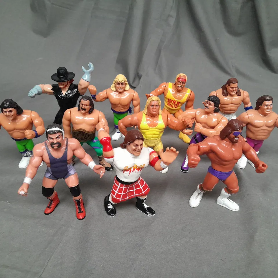 APPROXIMATELY 12 ASSORTED RETRO WRESTLING FIGURES