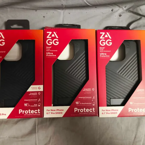 BOX OF APPROXIMATELY 70 ASSORTED ZAGG PROTECTIVE PHONE CASES FOR VARIOUS MODELS