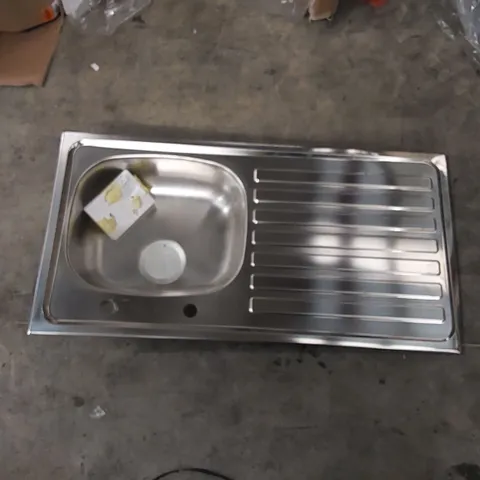 BOXED BRUSHED STAINLESS STEEL 1-BOWL AND SINK DRAINER