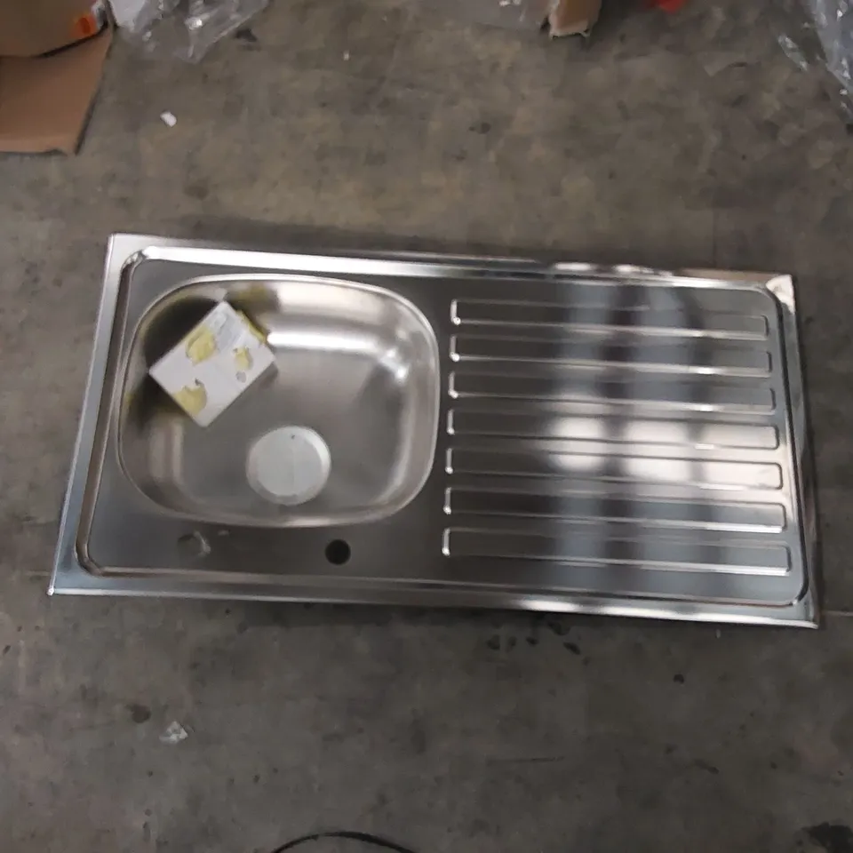 BOXED BRUSHED STAINLESS STEEL 1-BOWL AND SINK DRAINER