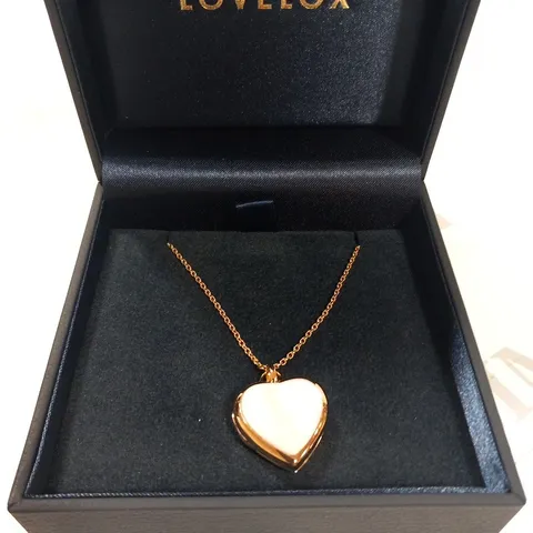 BOXED LOVELOX MOTHER OF PEARL MODERN HEART LOCKET – GOLD