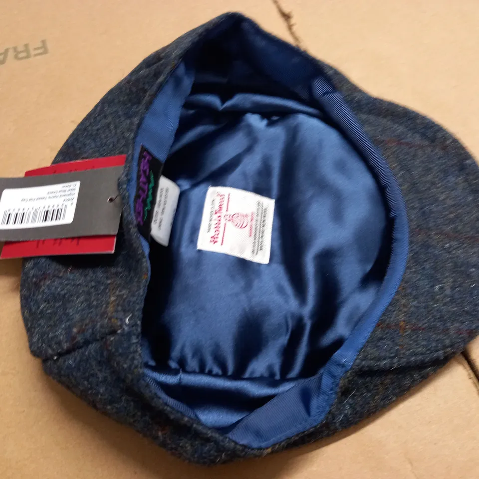 HARRIS TWEED HIGHLAND HARRIS TWEED FLAT CAP - XL 62CM