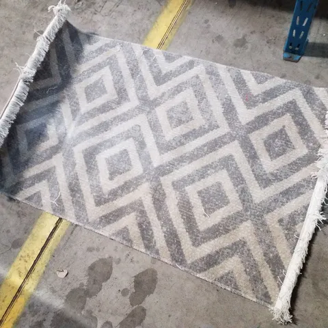 BRAND NEW PACO HOME POCO 821 RUG IN GREY-WHITE - 60×100CM