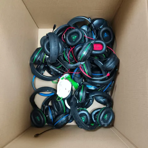 BOX OF APPROXIMATELY 20 ASSORTED TURTLEBEACH HEADSETS 