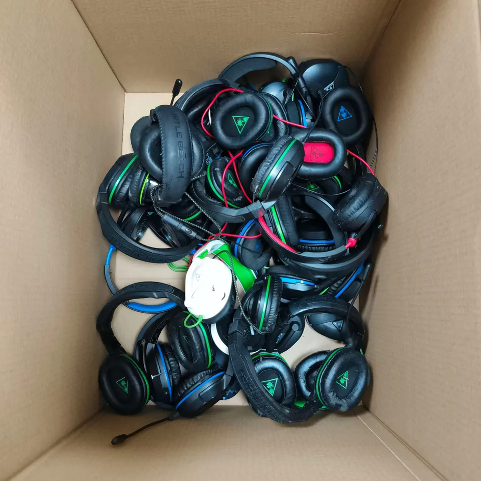 BOX OF APPROXIMATELY 20 ASSORTED TURTLEBEACH HEADSETS