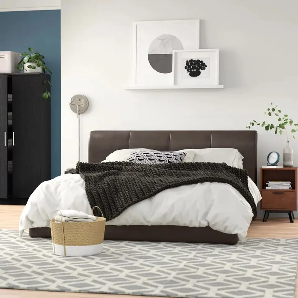 BOXED CLARISSA UPHOLSTERED OTTOMAN BED DOUBLE (2 BOXES)