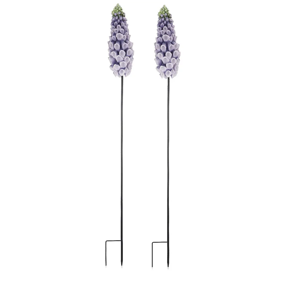 MY GARDEN STORIES SET OF 2 FOXGLOVES GARDEN STAKES