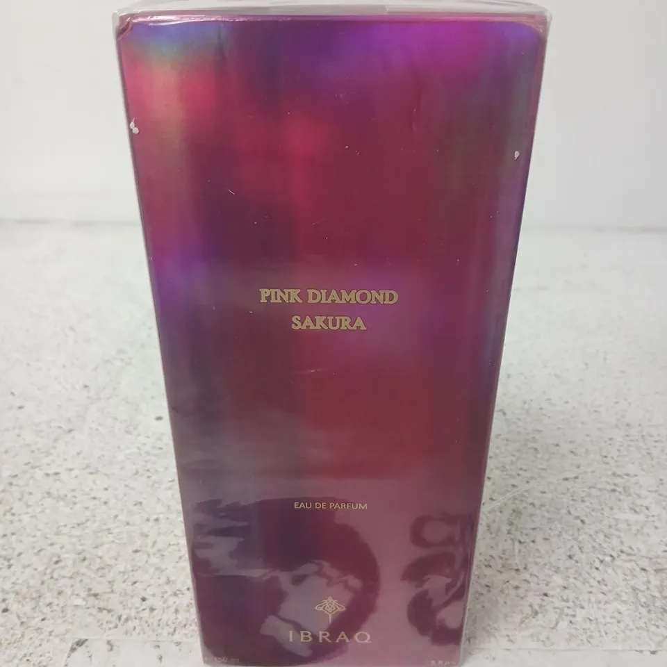 BOXED AND SEALED PINK DIAMOND SAKURA EAU DE PARFUM IBRAQ 150ML