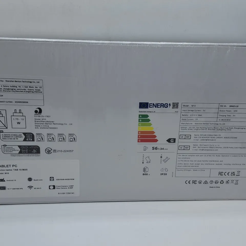 SEALED TAB 10 MAX 10.1" 3GB RAM / 64GB ROM ANDROID TABLET