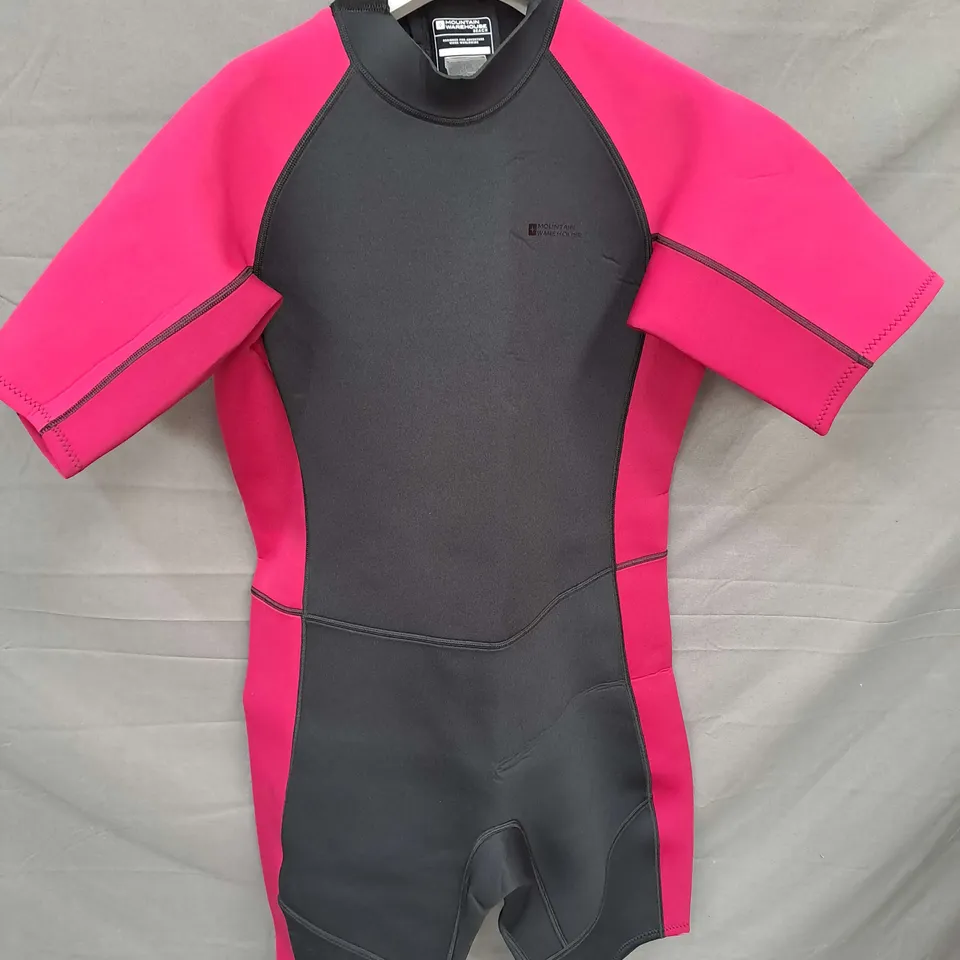 MOUNTAIN WAREHOUSE SHORTY WOMENS WETSUIT IN BLACK/PINK SIZE 20-22