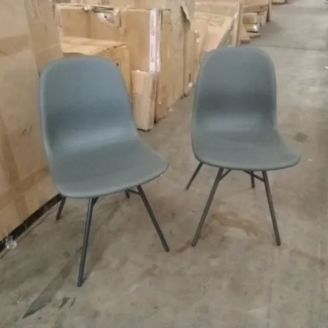 SET OF 2 FLAVIA PU LEATHER CHAIRS