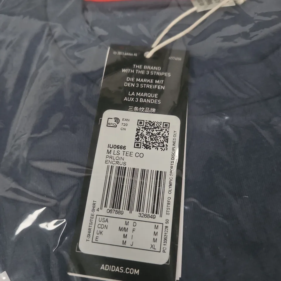 ADIDAS TEAM GB T‑SHIRT – NAVY, UK SIZE M 