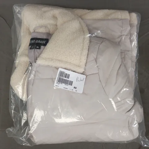 CENTIGRADE PADDED COAT IN STONE SIZE XL