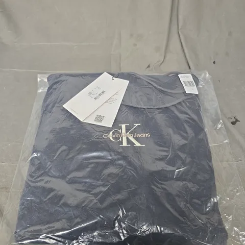 BAGGED CALVIN KLEIN HOODIE - SIZE LARGE