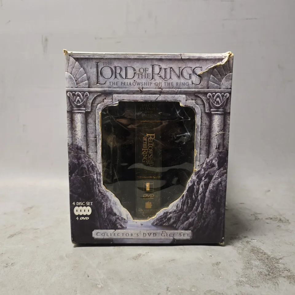 BOXED THE LORD OF THE RINGS THE FELLOWSHIP OF THE RING COLLECTORS DVD GIFT SET 
