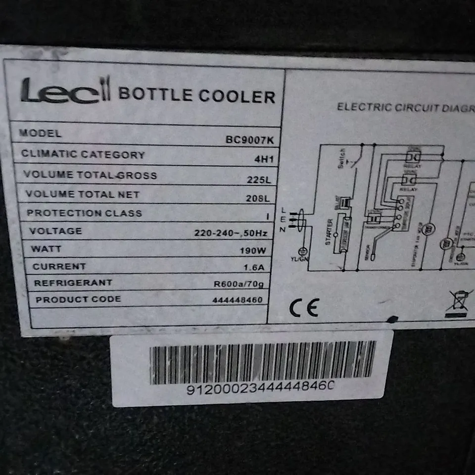LEC COMMERCIAL BOTTLE COOLER