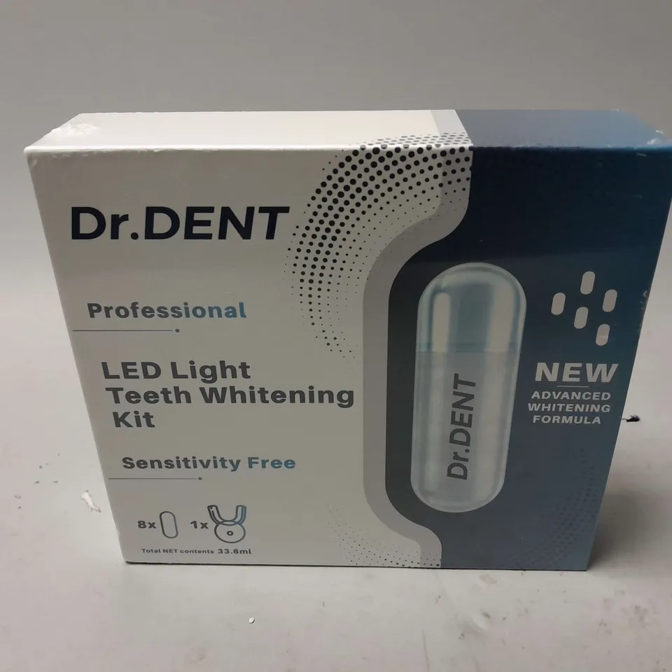 BOXED AND SEALED DR.DENT LED LIGHT TEETH WHITENING KIT