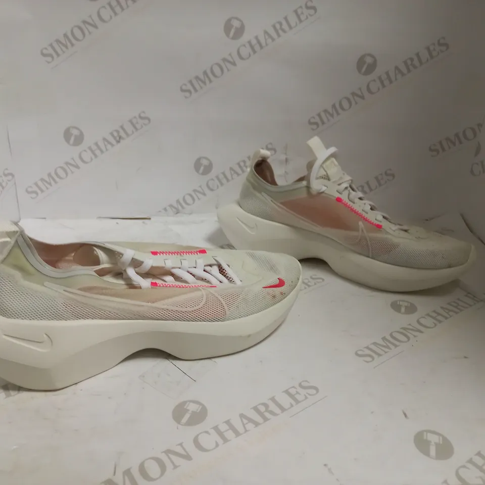 NIKE WHITE/PINK FOAM RUNNING SHOES - NO BOX 