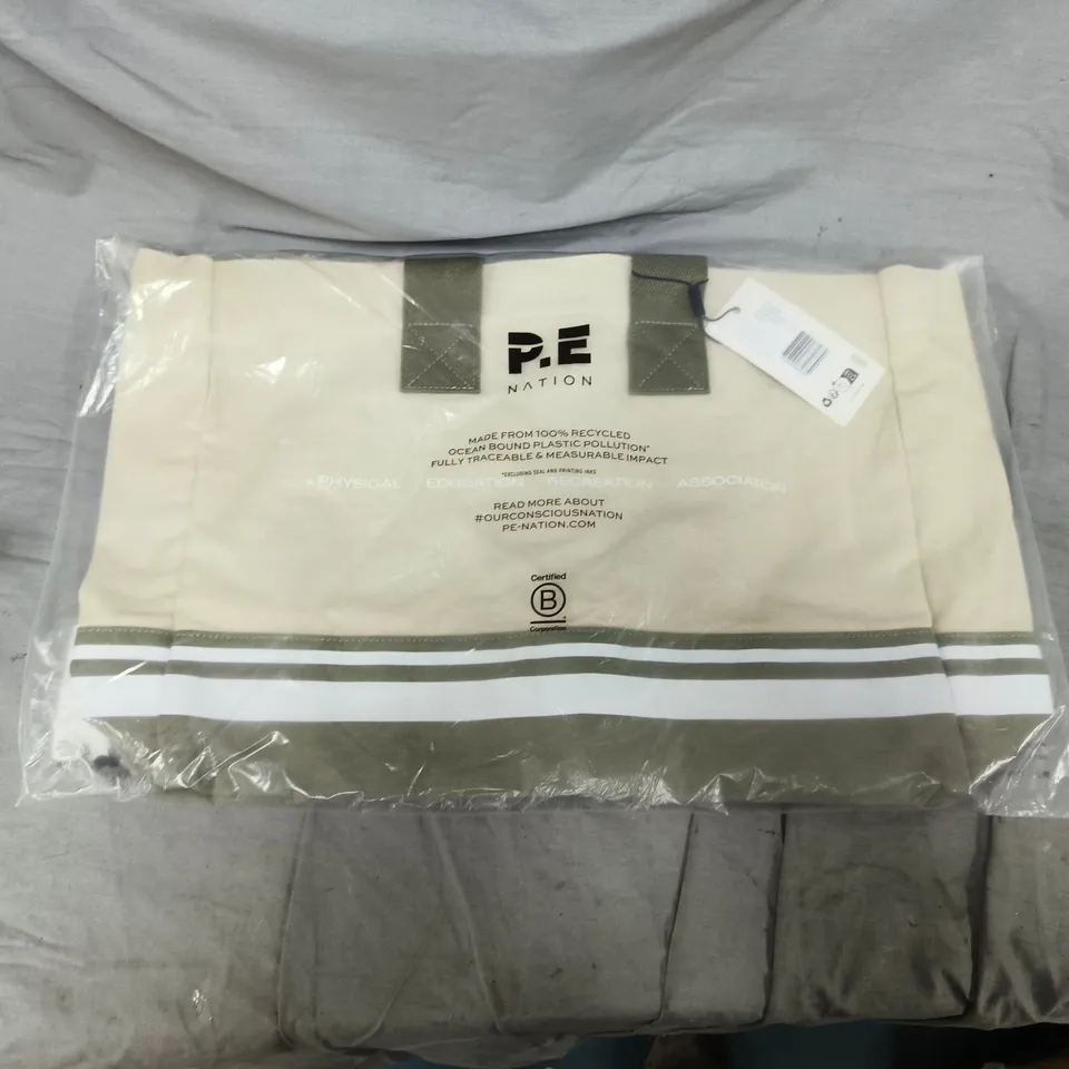 BAGGED P.E NATION TRAINING ELSEWHERE TOTE BAG - OVERCAST