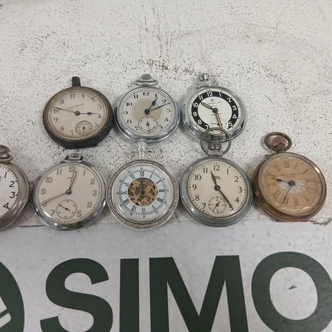 GROUP OF ANTIQUE POCKET WATCHES INCL. INGERSOLL BEST LEVER AND JOHN FORREST LONDON