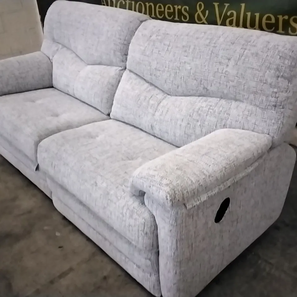 QUALITY BRITISH DESIGNED & MANUFACTURED G PLAN STRATFORD 3 SEATER MANUAL RECLINER HARBOUR SLATE FABRIC
