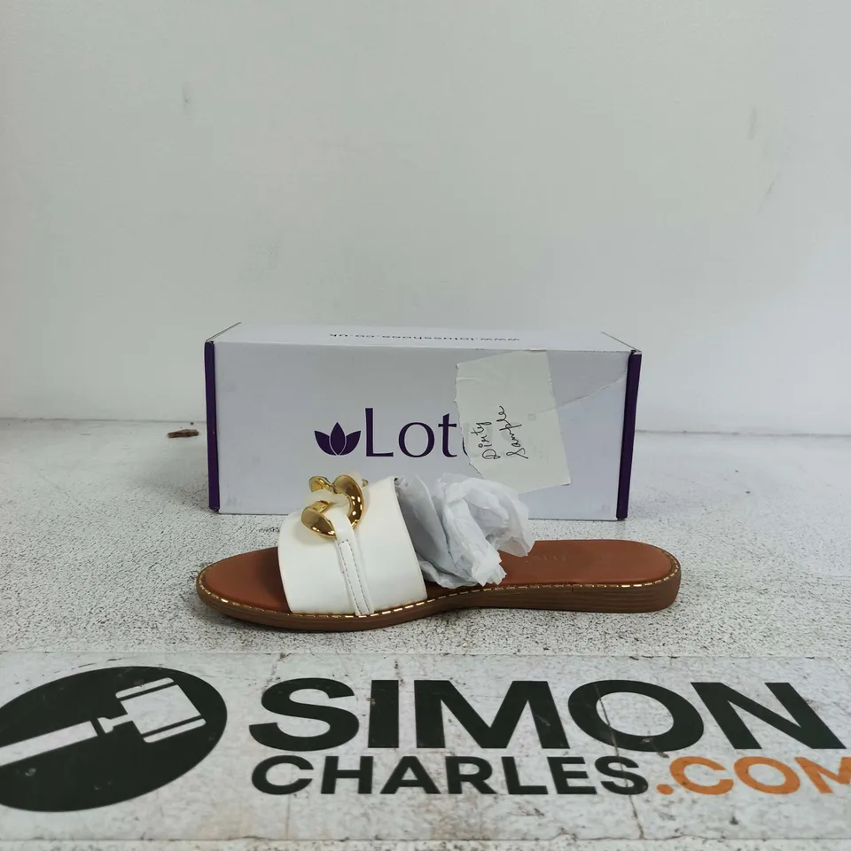 LOTUS VIDA ULP400 WHITE SANDALS – UK 7