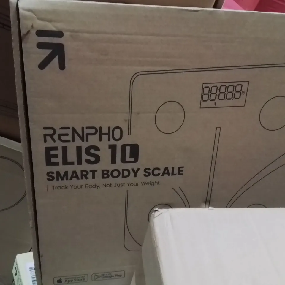 PALLET CONTAINING VARIOUS ASSORTED BOXED HOUSEHOLD ITEMS TO INCLUDE: SELECTION OF TOOLS, MOBILTY SCOOTER BAG, SMART BODY SCALE, WALL MOUNTED TV BRACKET AND LOTS MORE UNMARKED BOXED ITEMS 
