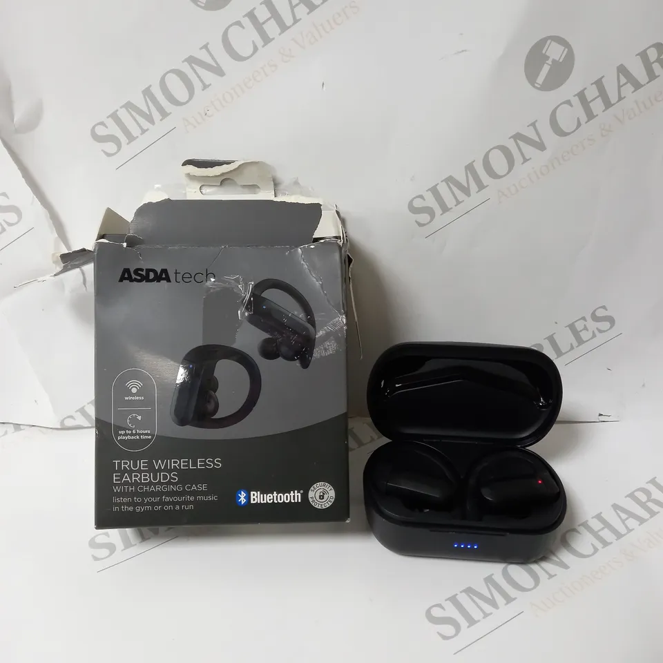 BOXED TRUE WIRELESS BLUETOOTH EARBUDS WITH CHARGING CASE