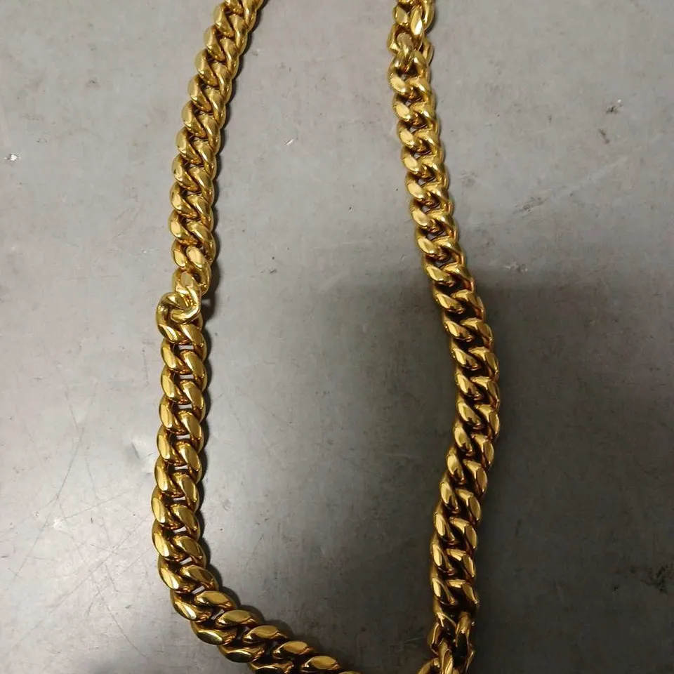 BOXED CERNUCCI 12mm MIAMI CUBAN CHAIN - GOLD