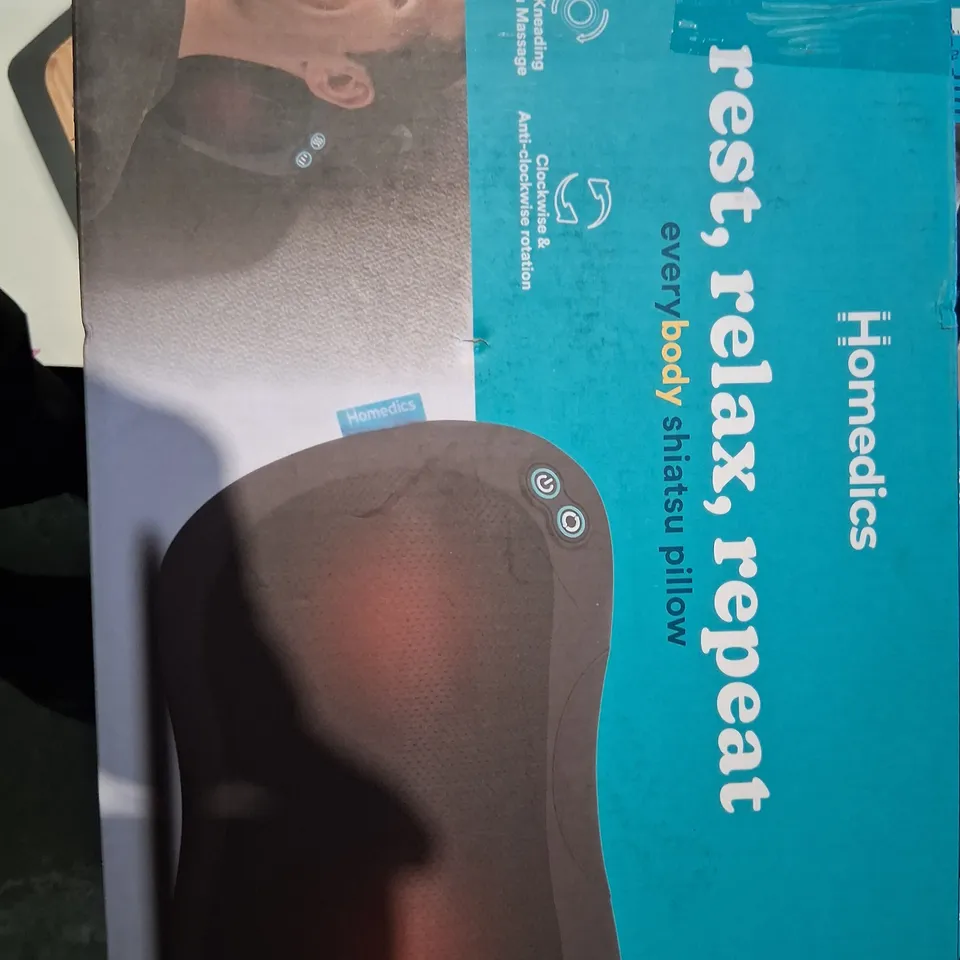 BOXED HOMEDICS EVERYBODY SHIATSU PILLOW SP-45H-GB