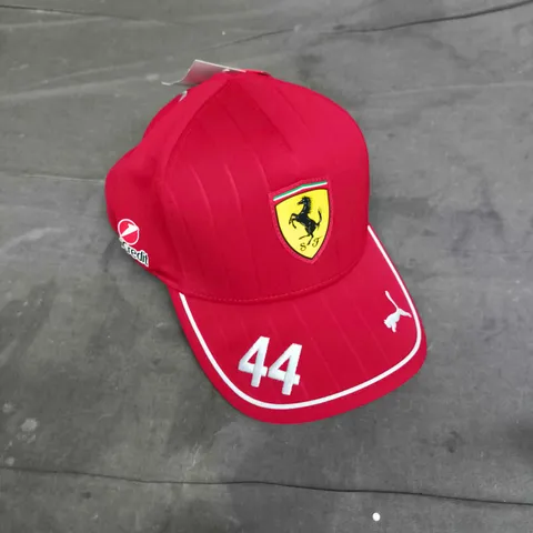 SCUDERIA FERRARI REPLICA HAMILTON CAP IN RED 