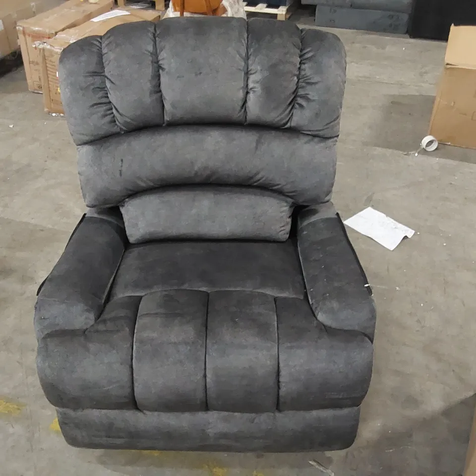 BOXED AATIF UPHOLSTERED ELECTRIC RECLINER CHAIR - MISSING ARMS 