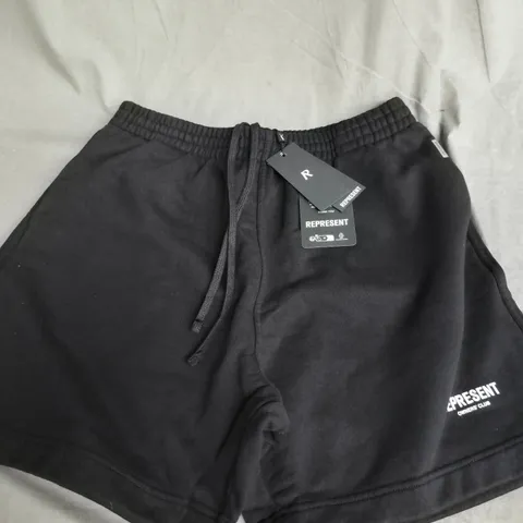 REPRESENT OWNERS CLUB SHORTS – BLACK – UK SIZE L