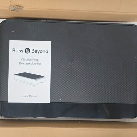 BLISS & BEYOND VIBRATION PLATE EXERCISE MACHINE – BOXED